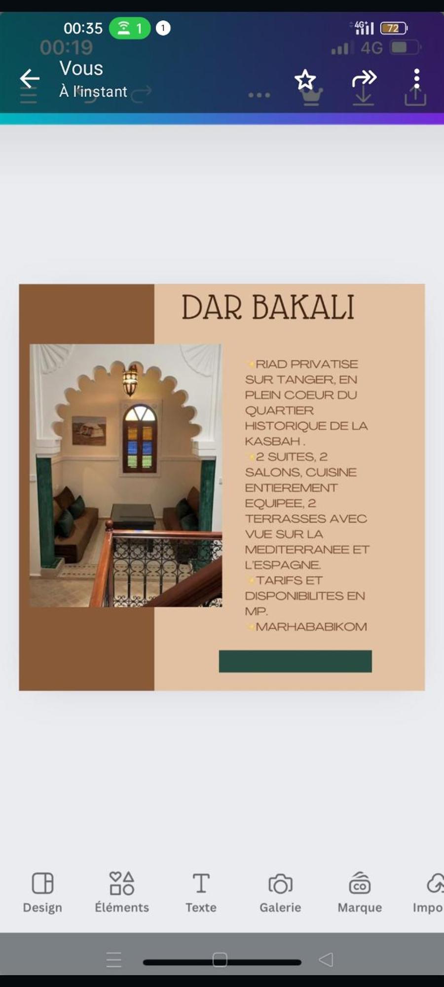 Riad Bkl Luxury Dar Baroud Tanca Dış mekan fotoğraf